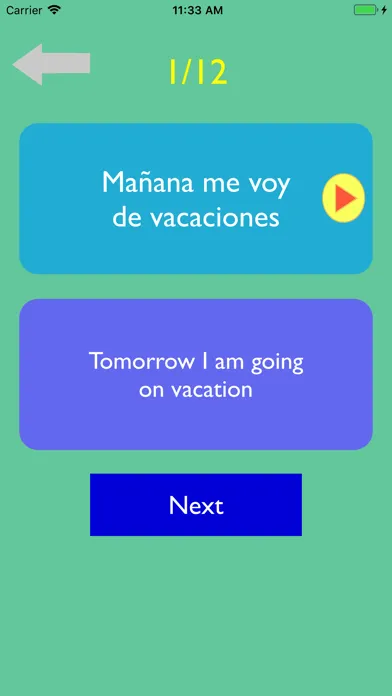 Amo Spanish - Learn language Screenshots