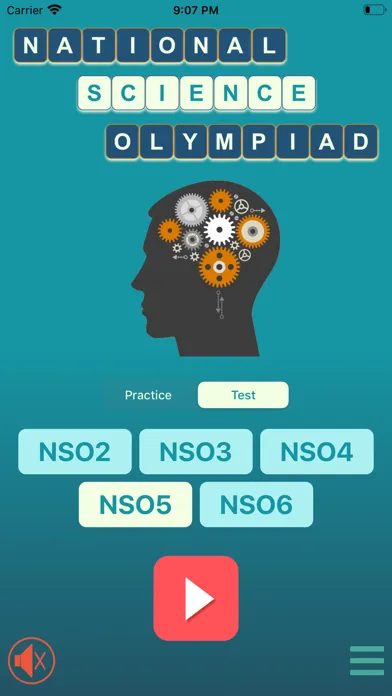 Capturas de tela do NSO -National Science Olympiad