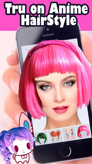 Captures d'écran de Anime hair color change salon