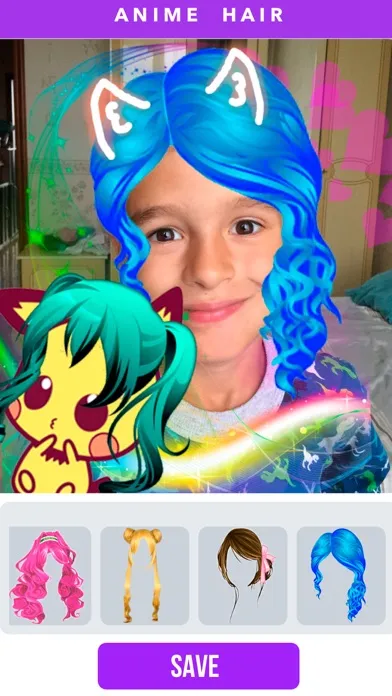 Captures d'écran de Anime hair color change salon