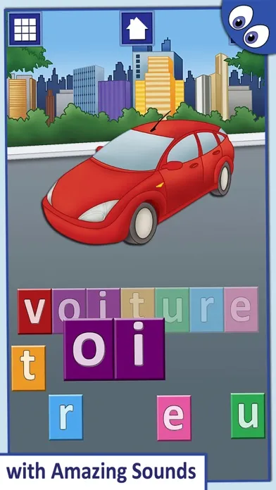 Tangkapan skrin French First Words Phonics Pro