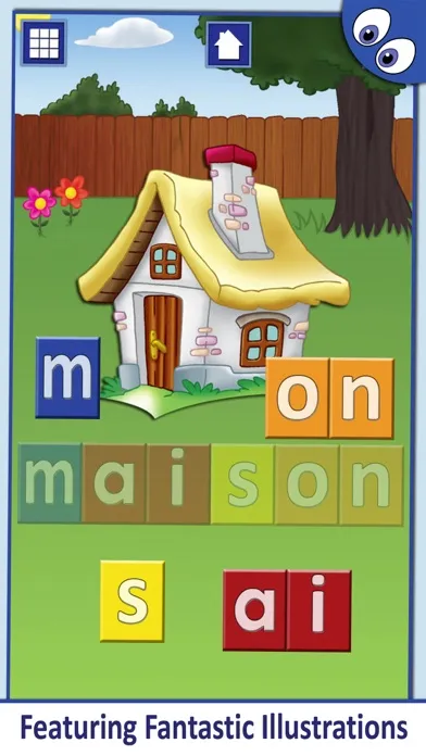 Tangkapan skrin French First Words Phonics Pro