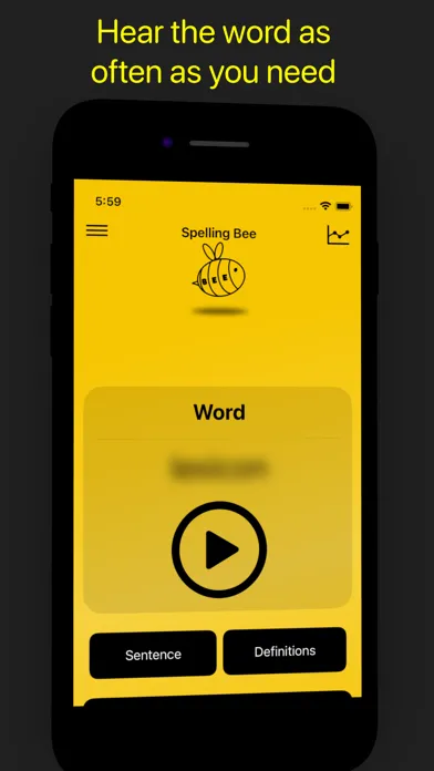 Captures d'écran de Spelling Bee App: Today's Game