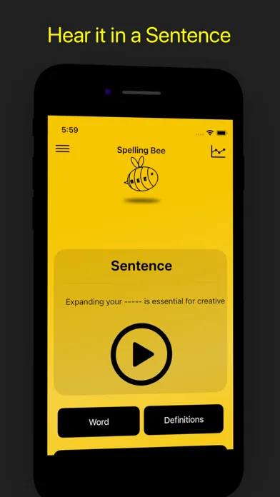 Captures d'écran de Spelling Bee App: Today's Game