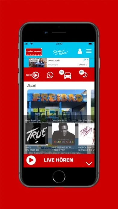 Tangkapan layar Radio Essen