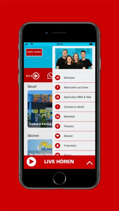 Tangkapan layar Radio Essen