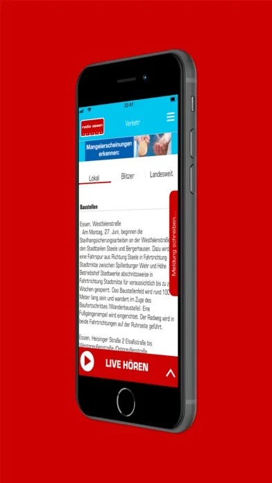 Tangkapan layar Radio Essen