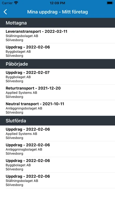 Capturas de tela do AppSys Rent