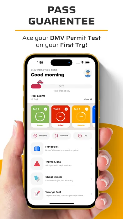 Ảnh chụp màn hình của DMV Practice Test 2023