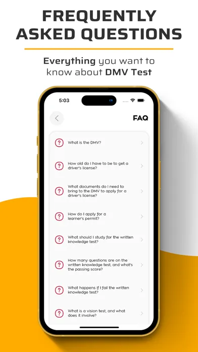 Ảnh chụp màn hình của DMV Practice Test 2023