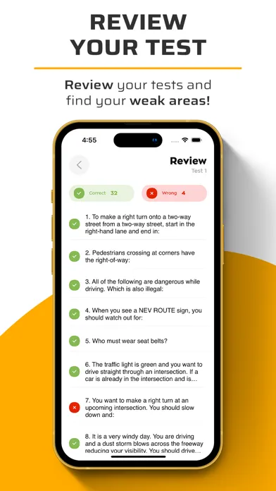 Ảnh chụp màn hình của DMV Practice Test 2023
