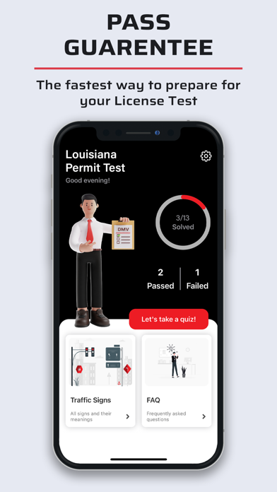 Louisiana OMV Practice Test应用截图