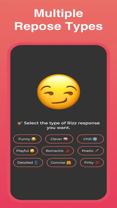 Tangkapan layar The Rizz App
