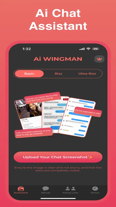 Tangkapan layar The Rizz App