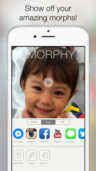 Captures d'écran de Morphy - Face Morph GIF & Movie Maker