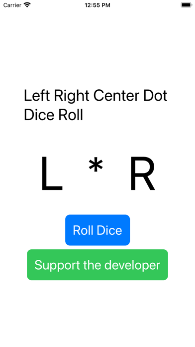 Left Right Center Dot Dice 스크린샷