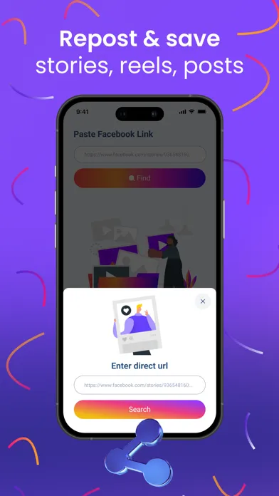 Capturas de tela do The story saver for instagram