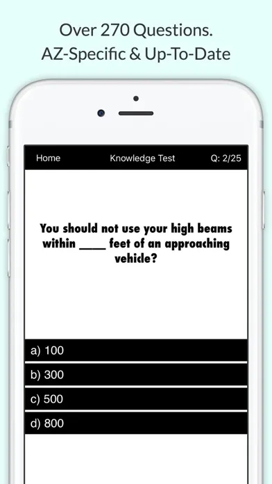 Arizona DMV Permit Test स्क्रीनशॉट