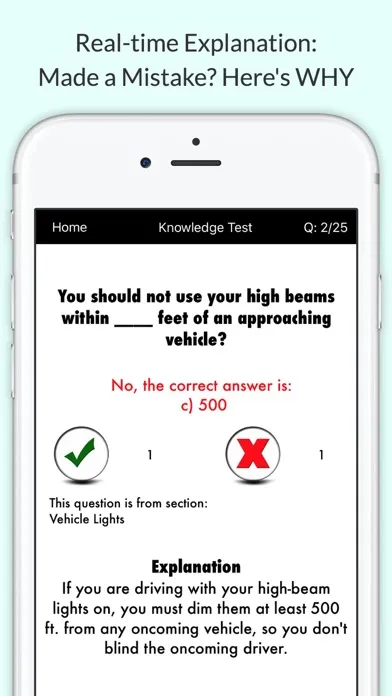 Arizona DMV Permit Test स्क्रीनशॉट
