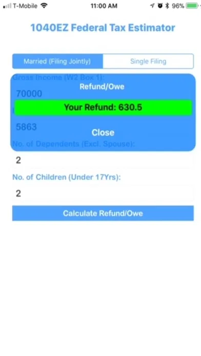 Screenshot di U-TaxCalculator