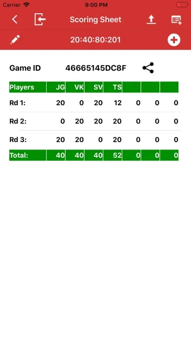 Rummy Score Sheet应用截图