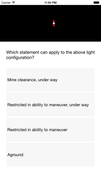 ภาพหน้าจอของ Colregs: lights and shapes