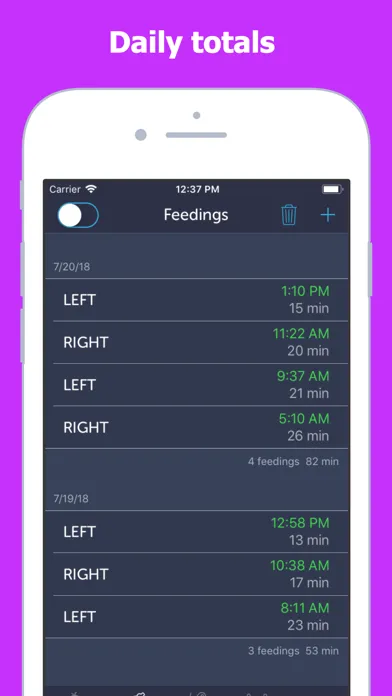 Baby Feeding Log應用截圖