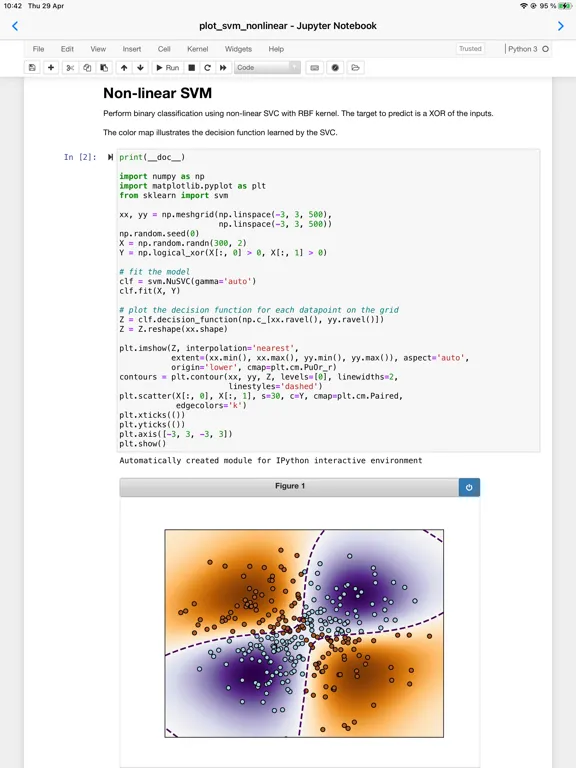 Carnets - Jupyter (with scipy) iPad  Screenshots