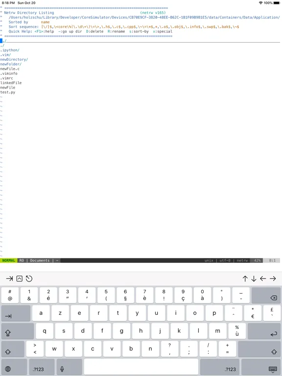 Zrzuty ekranu a-Shell iPad 