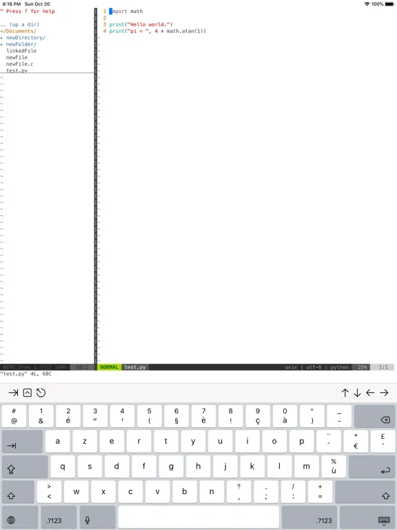 Zrzuty ekranu a-Shell iPad 