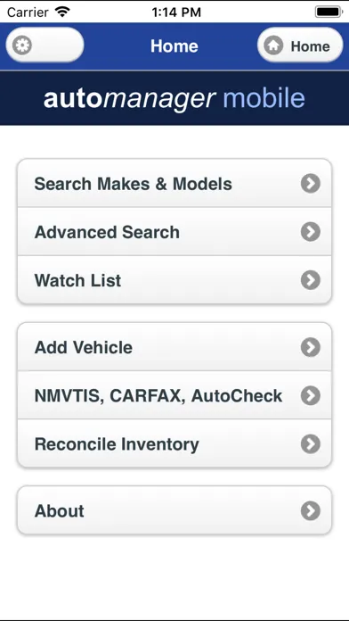 Tangkapan layar AutoManager Mobile