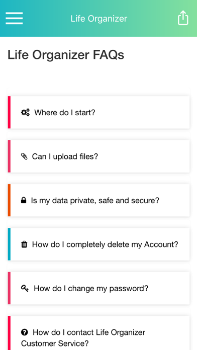 Life Organizer & Estate Plan Ekran Görüntüleri