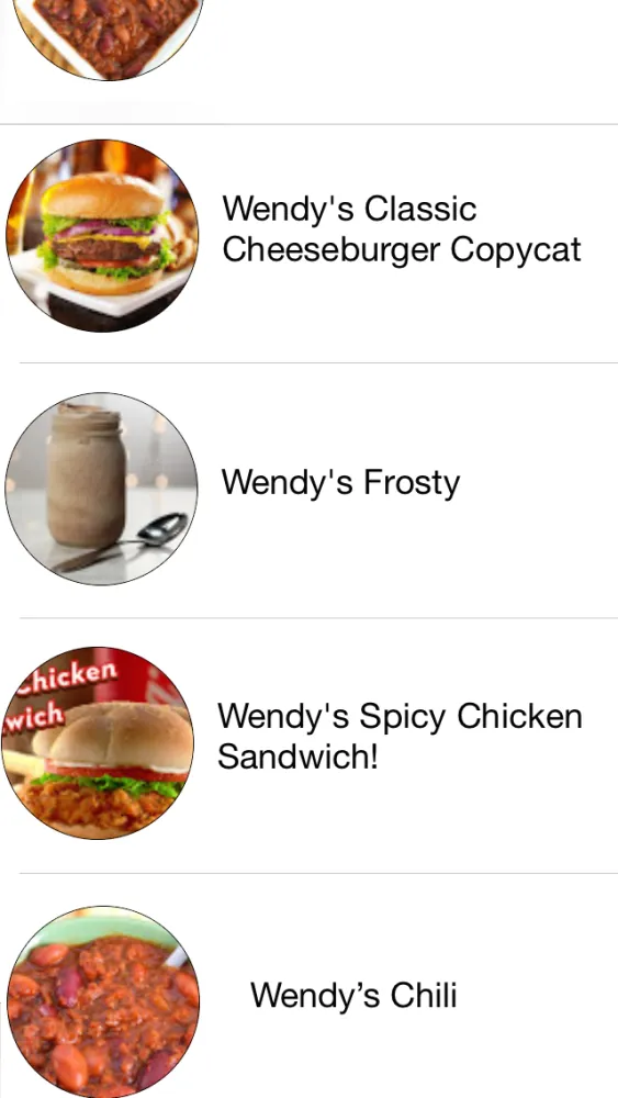 Captures d'écran de Restaurant Recipes