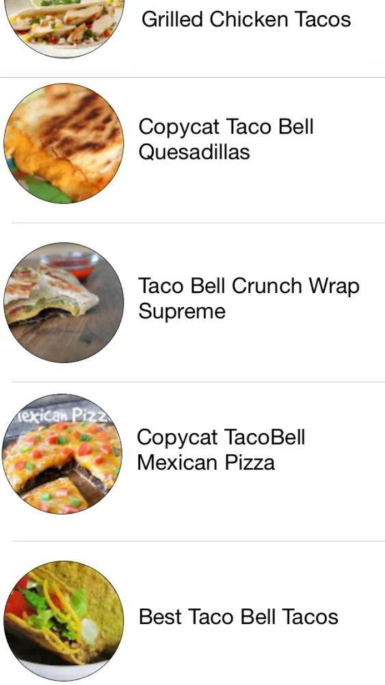 Captures d'écran de Restaurant Recipes
