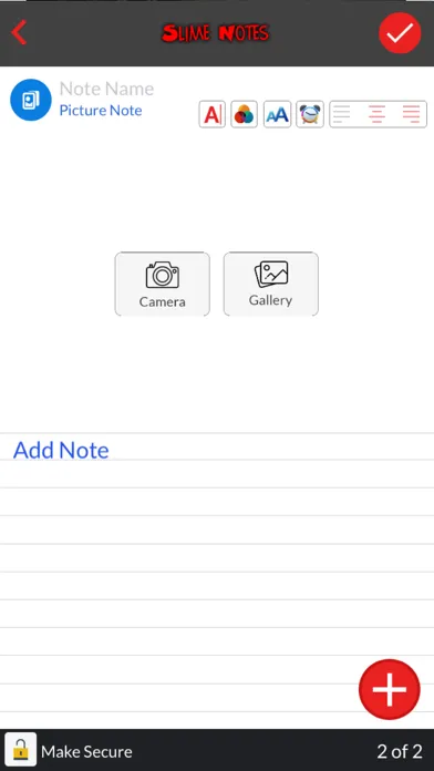Screenshot di Slime Notes