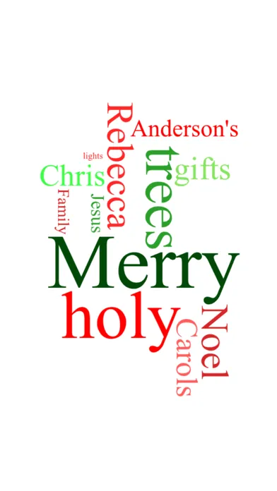 Скриншоты Christmas WordCloud Maker Free