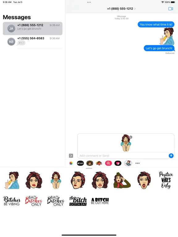 BBMoji Stickers iPad  Screenshots