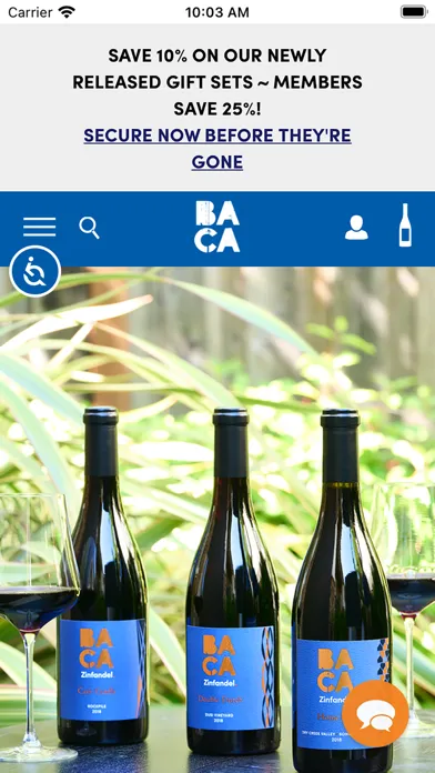 ภาพหน้าจอของ BACA Wines