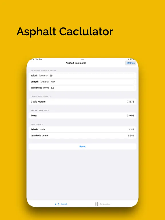 Calculator Construction Pro iPad  স্ক্রিনশট
