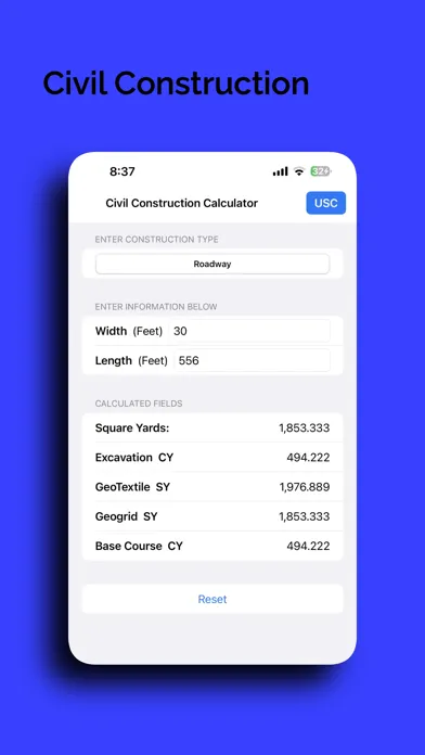 Calculator Construction Pro স্ক্রিনশট