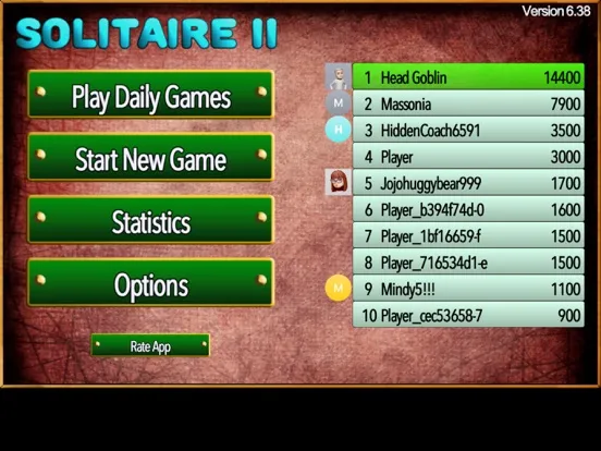 Tangkapan layar Solitaire Pro II iPad 
