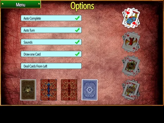 Tangkapan layar Solitaire Pro II iPad 