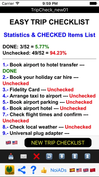 صور Easy Trip Checklist