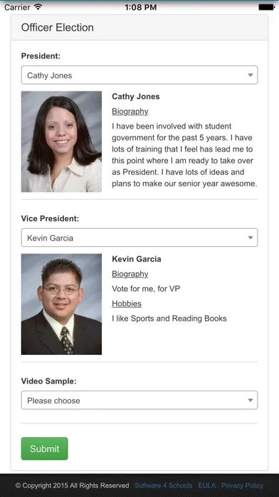 Скриншоты Voting4Schools