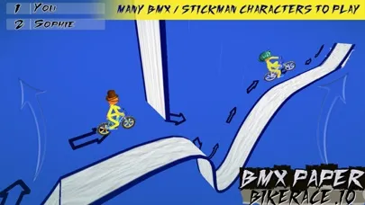 Paper BMX - Bike Race Stunts स्क्रीनशॉट