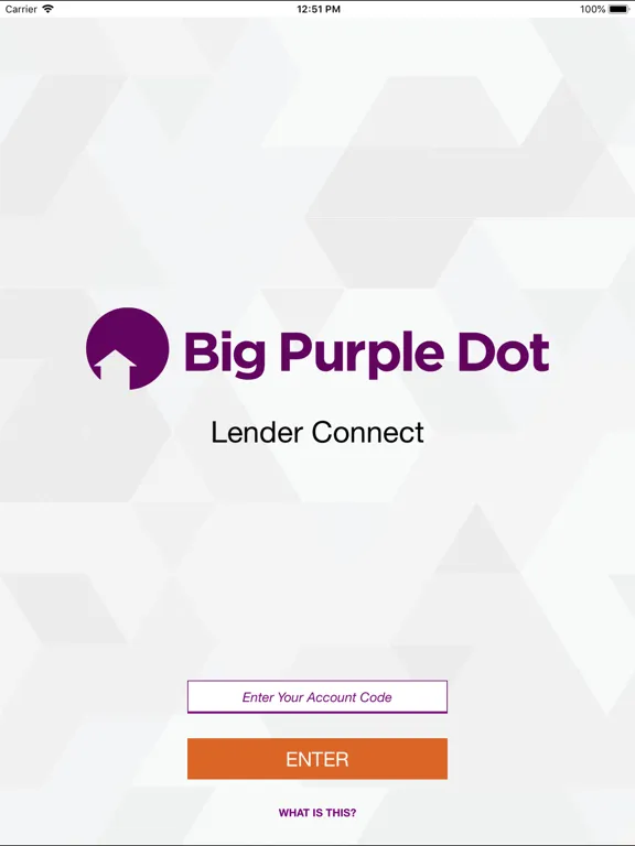 Tangkapan layar Lender Connect iPad 
