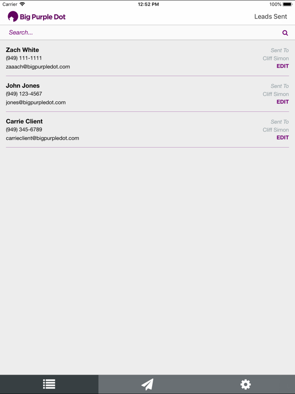 Screenshot di Lender Connect iPad 