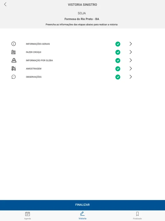 Zrzuty ekranu Vistoria BB Seguros iPad 