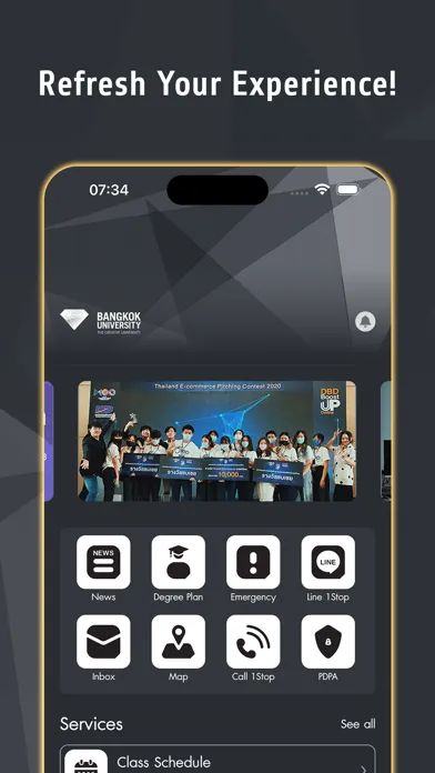 Capturas de pantalla de BU Mobile App