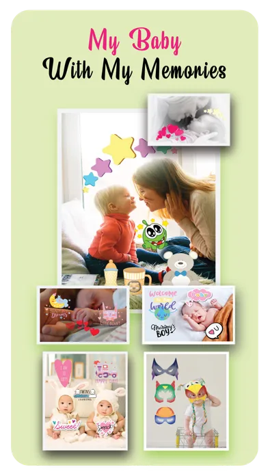 Tangkapan skrin Baby Photo Art-Baby Story Pics